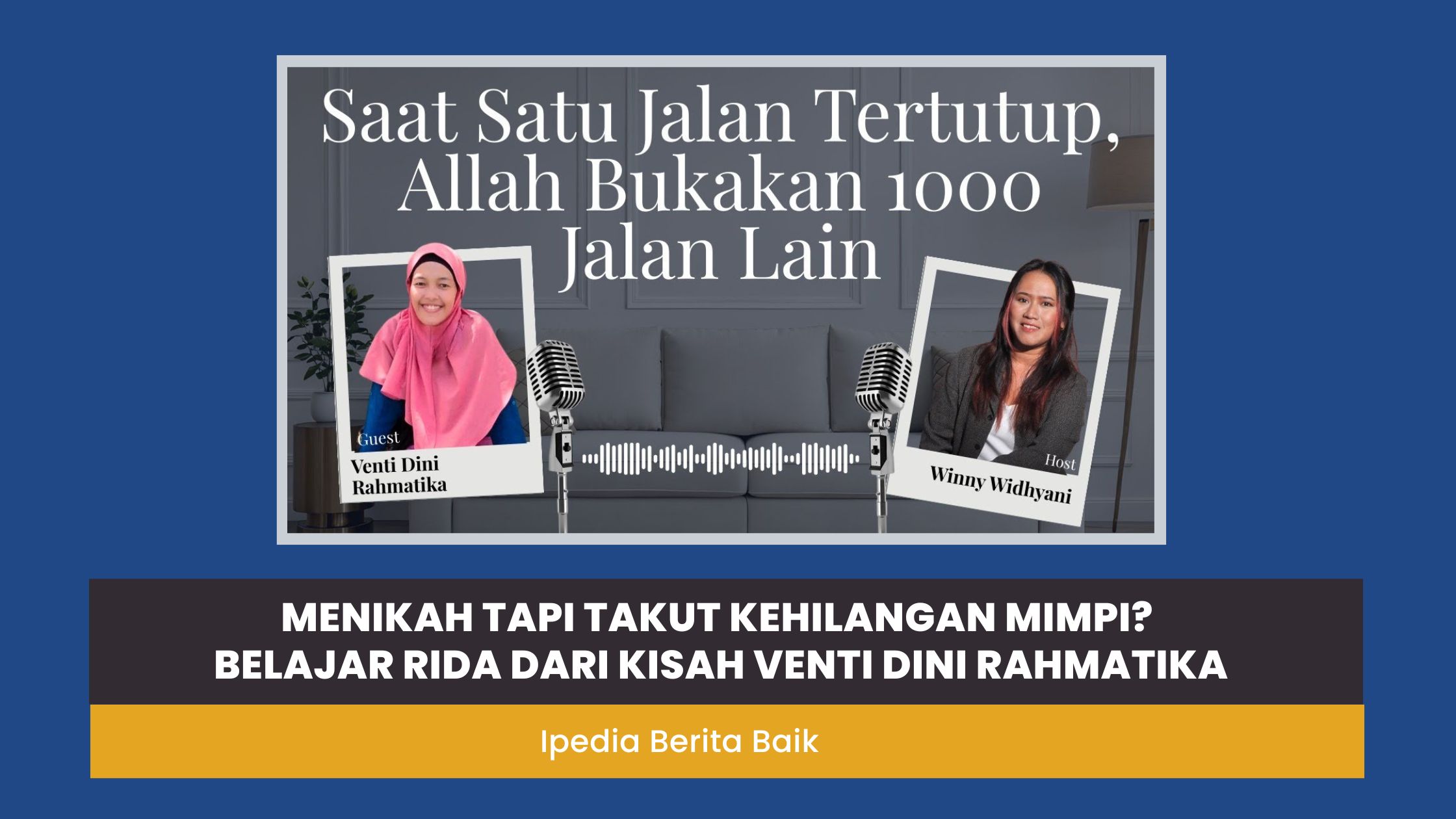 Venti Dini pengelola Rumah Peradaban Mataram di acara This Is Me Ipedia Beritabaik